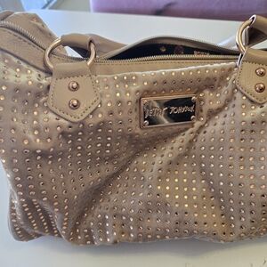 Betsey Johnson Tan Studded Women's Bag